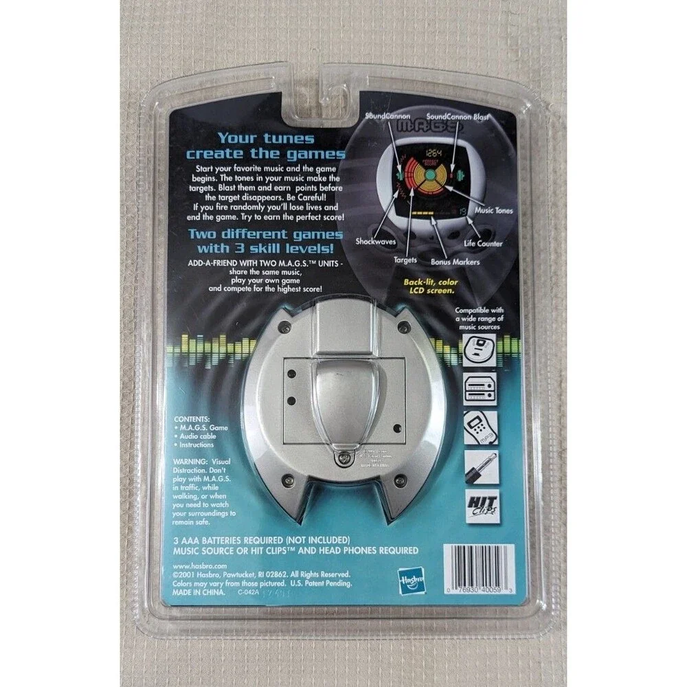 New Hasbro MAGS Music Activated Game System Pocket HandHeld 40059 Hit Clips NEW
